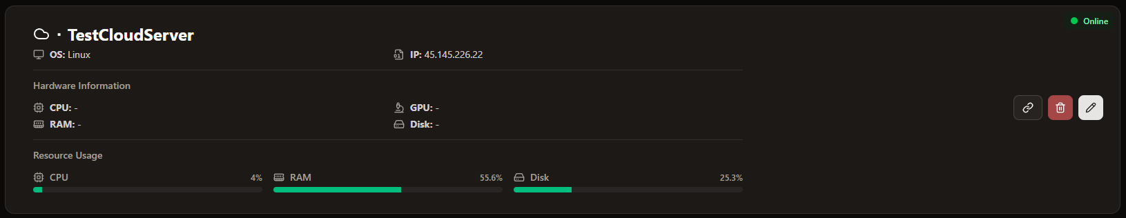 Server Card