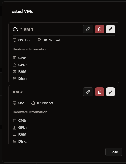 VM List