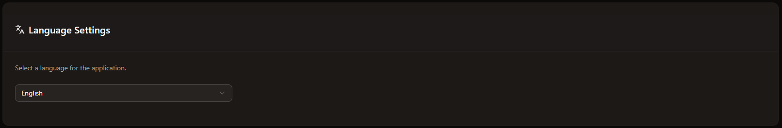 Language Setting